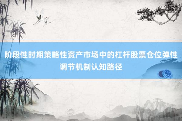 阶段性时期策略性资产市场中的杠杆股票仓位弹性调节机制认知路径